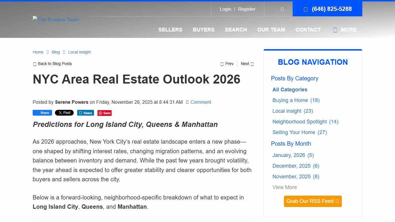 NYC Area Real Estate Outlook 2026